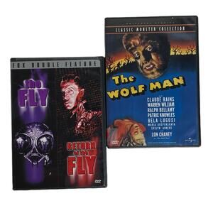 The Wolf Man, The Fly, and Return of the Fly DVD Bundle